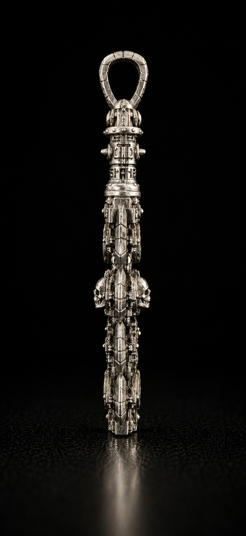 Macuahuitl Pendant | White Bronze