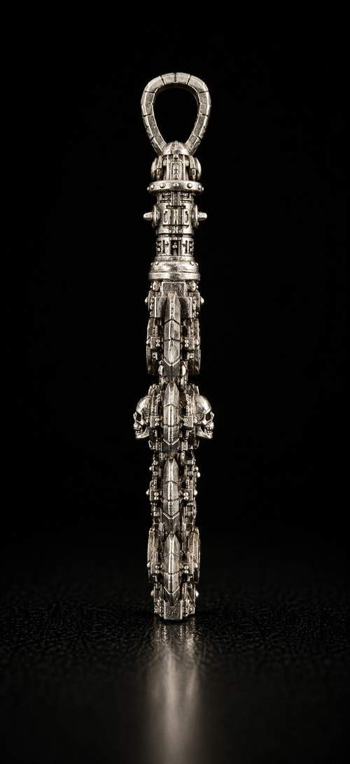 Macuahuitl Pendant | White Bronze