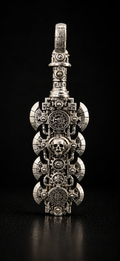 Macuahuitl Pendant | White Bronze