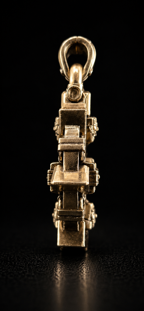Quetzalcoatl Relic Pendant | Bronze & White Bronze